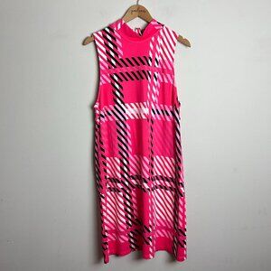 Crown & Ivy Pink and Black Sleeveless Dress